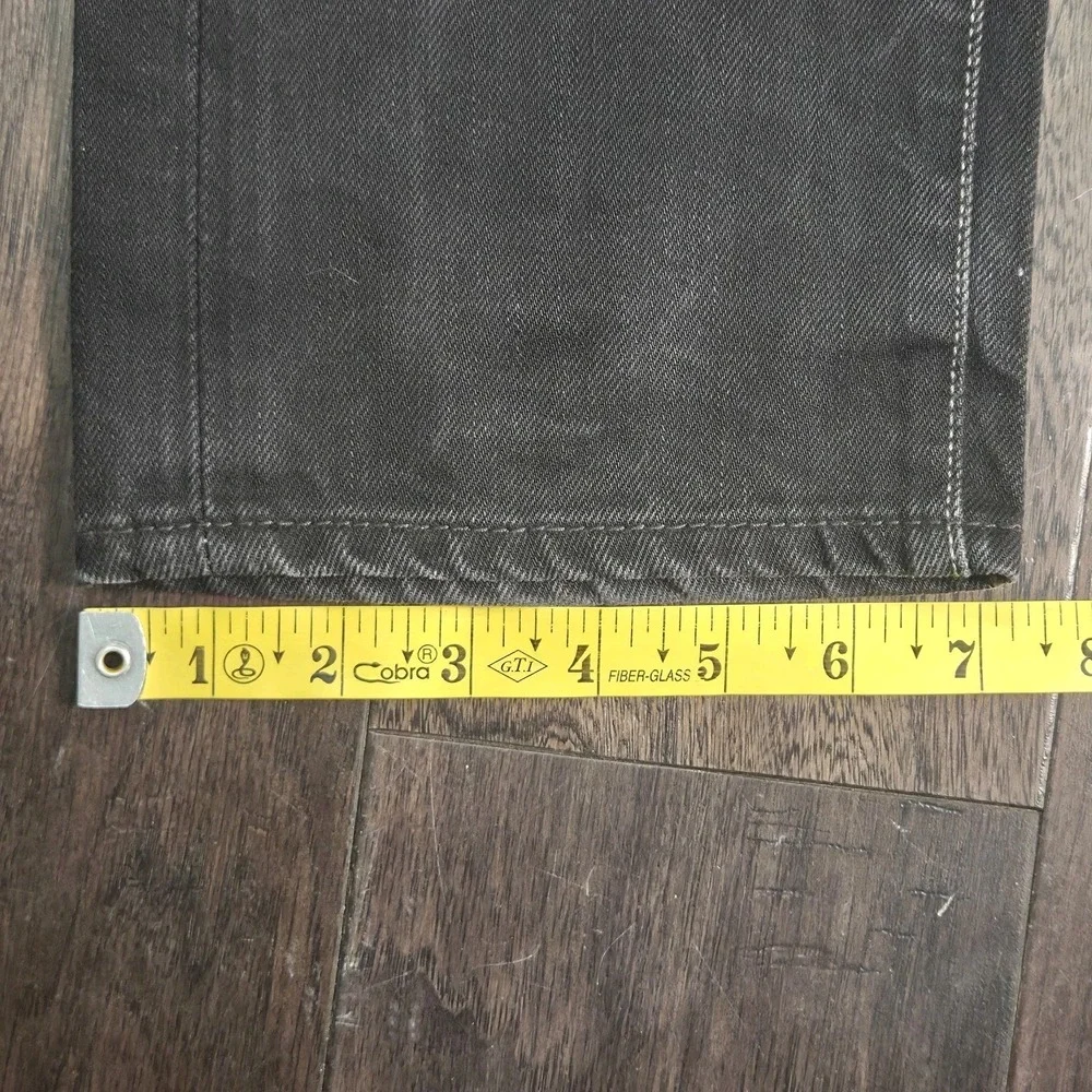 VTG Y2K Levis 511 Skinny Original Black Jeans Mens 33x32 Purple Checker Pockets